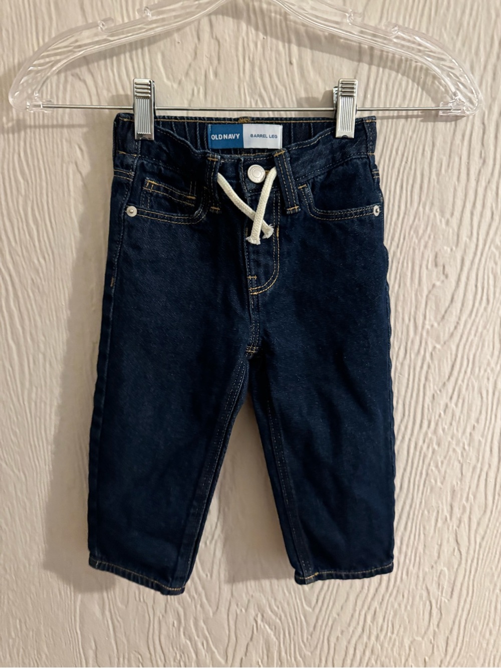 Old Navy Dark Blue Toddler Drawstring Denim Pants
